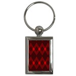 muster rot schwarz Key Chain (Rectangle)