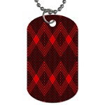 muster rot schwarz Dog Tag (One Side)