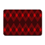 muster rot schwarz Small Doormat