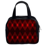 muster rot schwarz Classic Handbag (Two Sides)