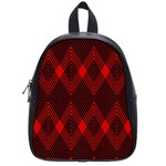 muster rot schwarz School Bag (Small)