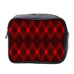 muster rot schwarz Mini Toiletries Bag (Two Sides)