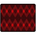 muster rot schwarz Fleece Blanket (Medium)