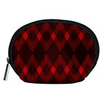 muster rot schwarz Accessory Pouch (Medium)