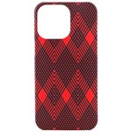 muster rot schwarz iPhone 15 Pro Max Black UV Print PC Hardshell Case