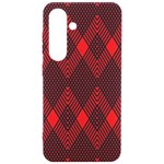 muster rot schwarz Samsung Galaxy S24 6.2 Inch Black TPU UV Case