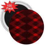 pattern black red 3  Magnets (100 pack)