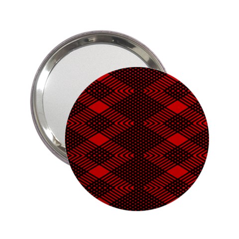 pattern black red 2.25  Handbag Mirrors from ArtsNow.com Front