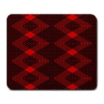 pattern black red Large Mousepad