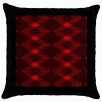 pattern black red Throw Pillow Case (Black)