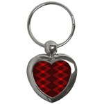 pattern black red Key Chain (Heart)