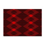 pattern black red Sticker A4 (10 pack)