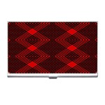 pattern black red Business Card Holder