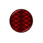 pattern black red Hat Clip Ball Marker (10 pack)