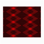 pattern black red Small Glasses Cloth