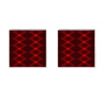 pattern black red Cufflinks (Square)