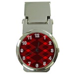 pattern black red Money Clip Watches