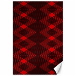 pattern black red Canvas 20  x 30 