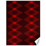 pattern black red Canvas 36  x 48 