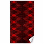 pattern black red Canvas 40  x 72 