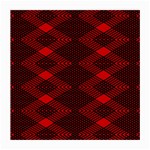 pattern black red Medium Glasses Cloth (2 Sides)