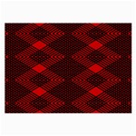 pattern black red Large Glasses Cloth