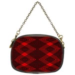 pattern black red Chain Purse (Two Sides)