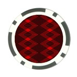 pattern black red Poker Chip Card Guard (10 pack)