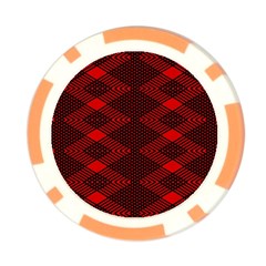 pattern black red Poker Chip Card Guard (10 pack) from ArtsNow.com Back