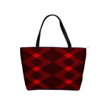 pattern black red Classic Shoulder Handbag