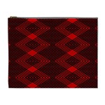 pattern black red Cosmetic Bag (XL)