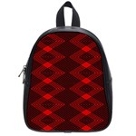 pattern black red School Bag (Small)