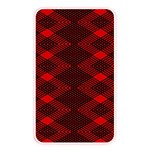 pattern black red Memory Card Reader (Rectangular)