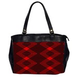 pattern black red Oversize Office Handbag (2 Sides)