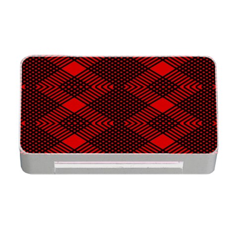 pattern black red Memory Card Reader with CF from ArtsNow.com Front