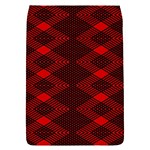 pattern black red Removable Flap Cover (S)