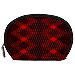 pattern black red Accessory Pouch (Large)