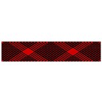 pattern black red Small Premium Plush Fleece Scarf