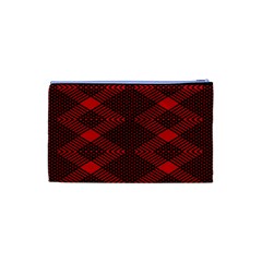 pattern black red Cosmetic Bag (XS) from ArtsNow.com Back