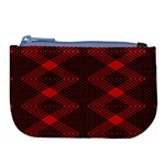 pattern black red Large Coin Purse