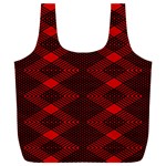 pattern black red Full Print Recycle Bag (XXL)