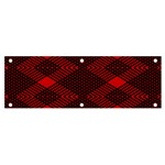 pattern black red Banner and Sign 6  x 2 