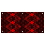 pattern black red Banner and Sign 6  x 3 