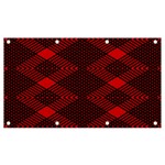 pattern black red Banner and Sign 7  x 4 