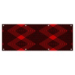 pattern black red Banner and Sign 8  x 3 