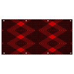 pattern black red Banner and Sign 8  x 4 