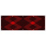 pattern black red Banner and Sign 12  x 4 