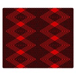 pattern black red Premium Plush Fleece Blanket (Small)