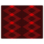 pattern black red Premium Plush Fleece Blanket (Medium)