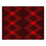 pattern black red Premium Plush Fleece Blanket (Large)